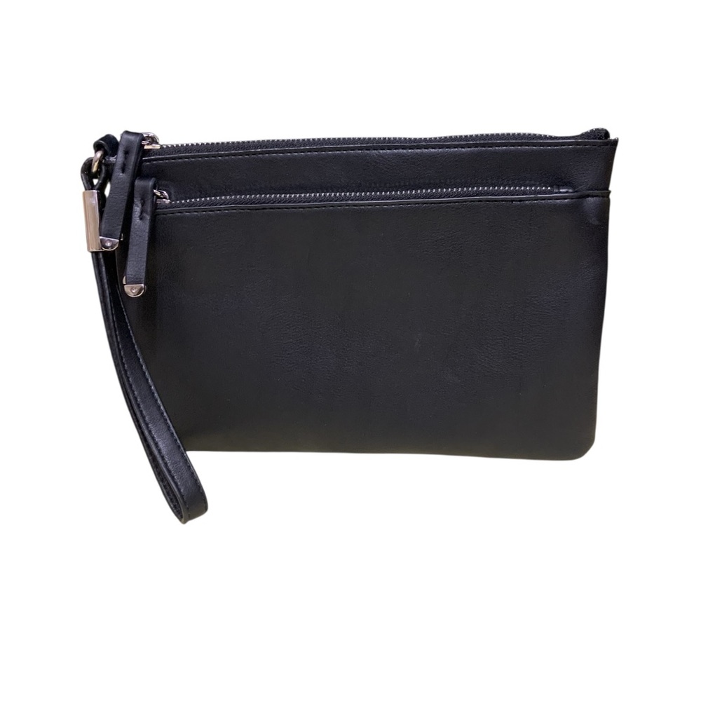 Elegant Black Clutch Bag Wristlet Alfani